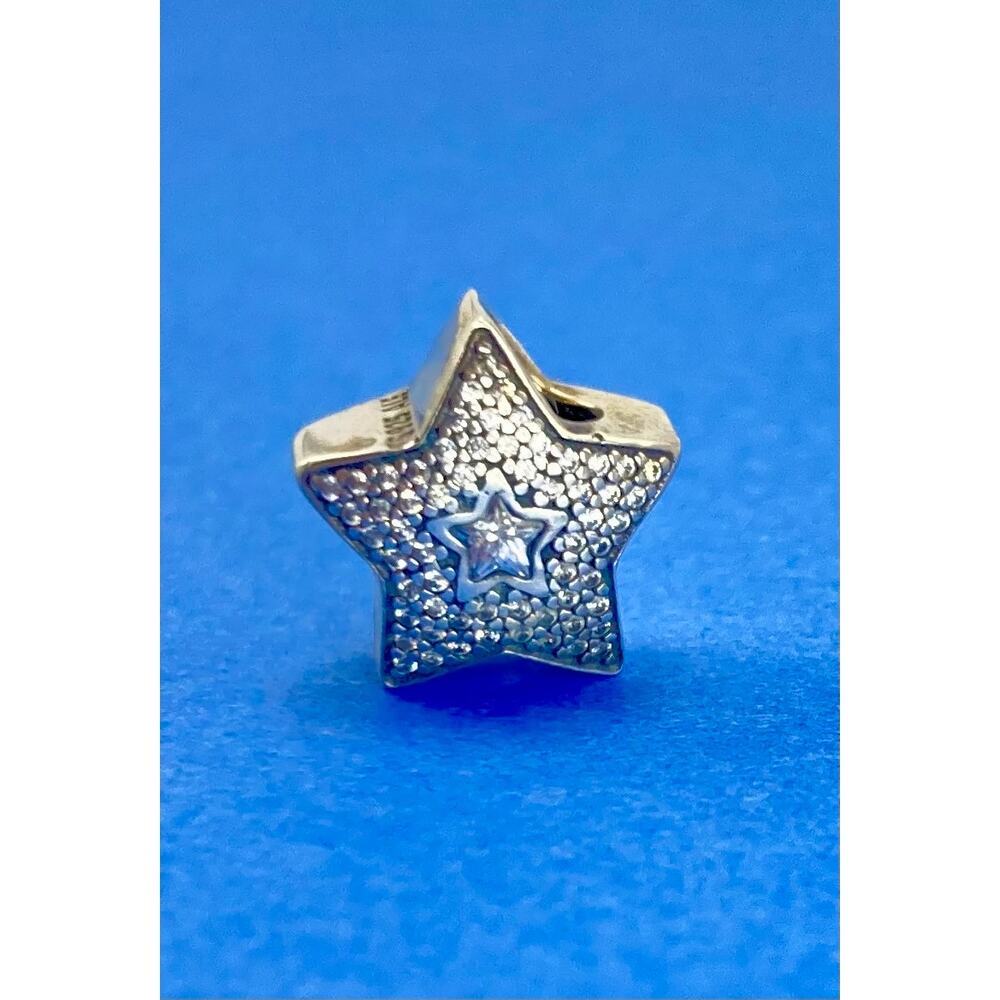 Pandora Whishing Star pave cz charm